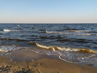 waves on the beach