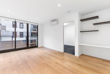 Empty and unfurnished brand new apartment