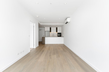 Empty and unfurnished brand new apartment