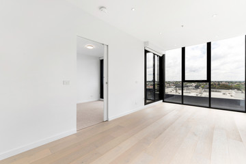 Empty and unfurnished brand new apartment