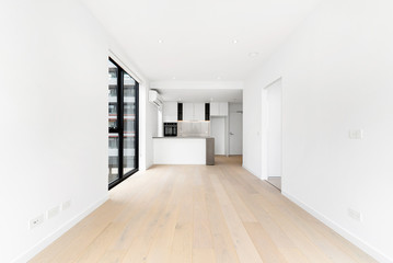 Empty and unfurnished brand new apartment