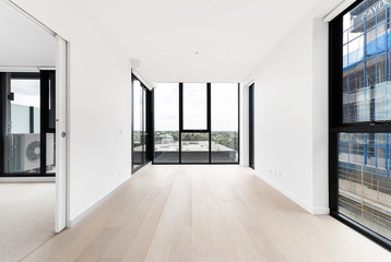 Empty and unfurnished brand new apartment