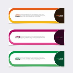 Modern vector banner web background abstract design template