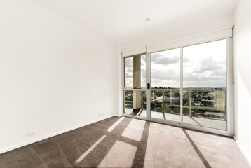 Empty and unfurnished brand new apartment