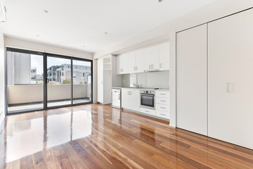 Empty and unfurnished brand new apartment