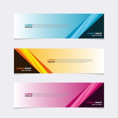 Modern vector banner web background abstract design template