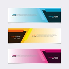 Modern vector banner web background abstract design template