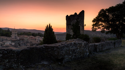 Obraz premium Châteauvieux tower near the Viviers cathedral in the Ardèche