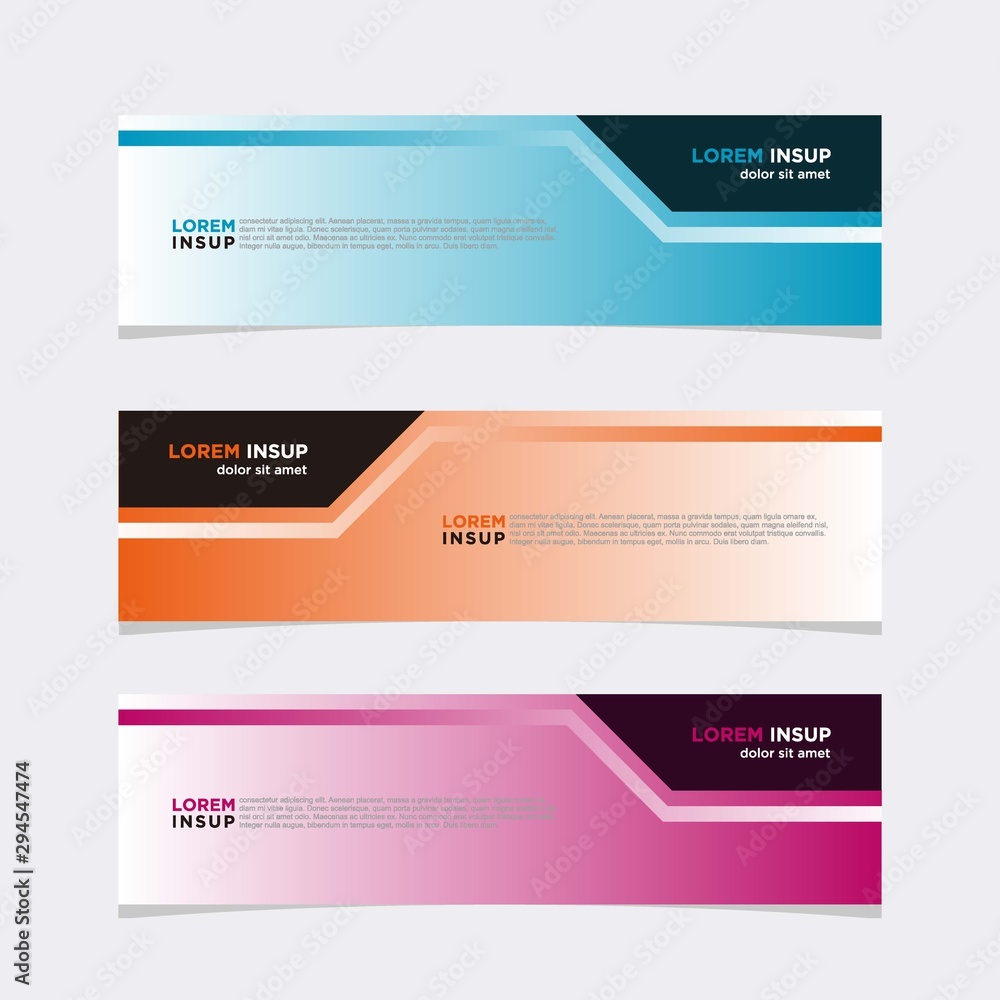 Poster modern vector banner web background abstract design template