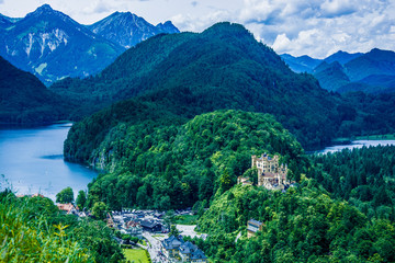 Paisaje de los alpes bávaros