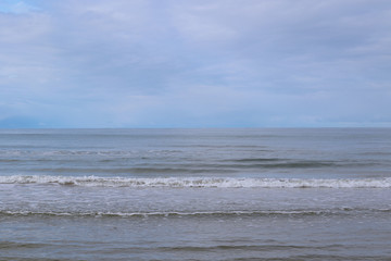 Calm empty Baltic sea coast