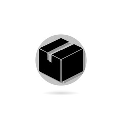 Package box icon isolated on white background