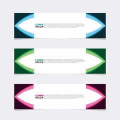 Obraz premium Modern vector banner web background abstract design template