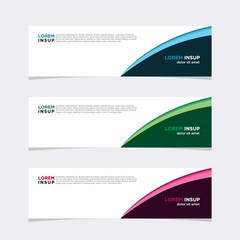 Modern vector banner web background abstract design template