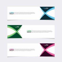 Modern vector banner web background abstract design template