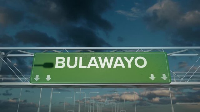 the plane landing in Bulawayo zimbabwe
