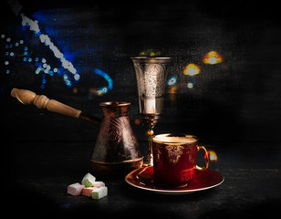 Turkish coffee and bad weather