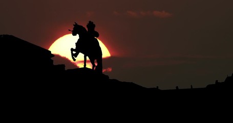 Moonrise Sunrise Sunset Silhouette Time Lapse