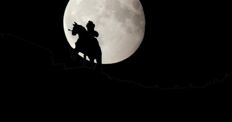 Moonrise Sunrise Sunset Silhouette Time Lapse