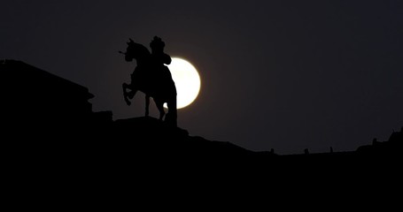 Moonrise Sunrise Sunset Silhouette Time Lapse