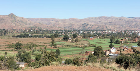 Naklejka premium The Malagasy city of Antsirabe