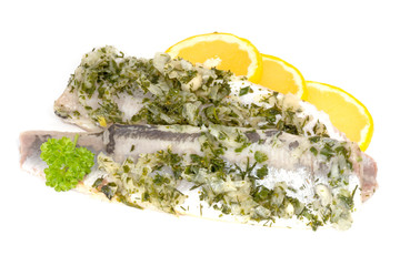 Matjesfilet mit Kräutern