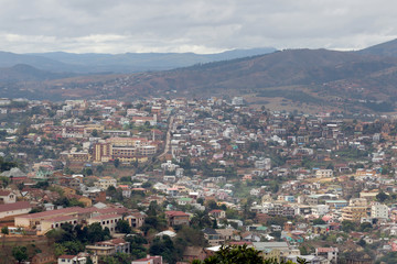 Fototapeta na wymiar The Malagasy city of Fianarantsoa