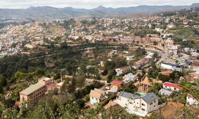 Fototapeta na wymiar The Malagasy city of Fianarantsoa