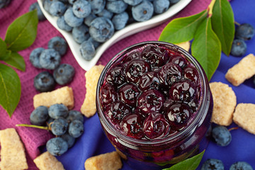 Blueberry berries sweet preserve