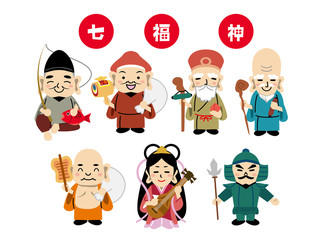 七福神　イラスト