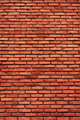old vintage red brick wall textured for background