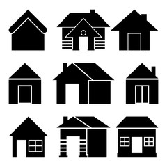 Set of house icons