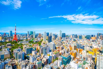 Selbstklebende Fototapete Tokio Stadtbild des Tokyo Tower