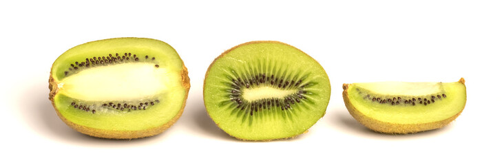  kiwi on a white background
