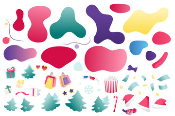 New Year Design Elements