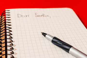 handwritten letter to santa claus