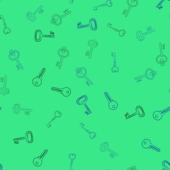 Fototapeta na wymiar Seamless vector pattern with Keys. Texture for textile, wallpaper and backdrop