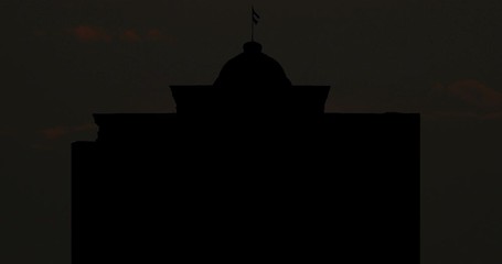 Moonrise Sunrise Sunset Silhouette Time Lapse