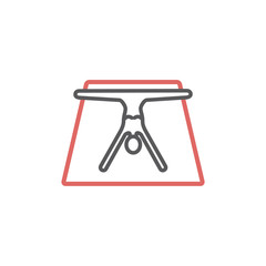 Woman floor exercise line icon. Vector signs for web graphics
