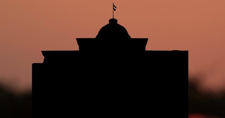 Moonrise Sunrise Sunset Silhouette Time Lapse