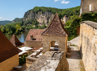 La Roque-Gageac scenic village on the Dordogne river, France