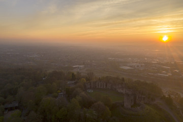 Sunrise over Dudley in the West Midlands England UK