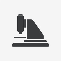 Science Microscope Flat Vector Icon