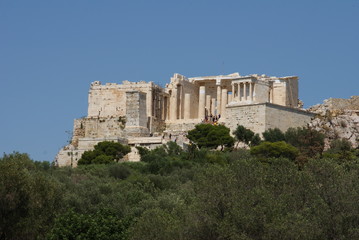 architectural natural and archaeological views of Athens