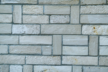 White old Brick Wall Texture Background. White urban Wallpaper interior
