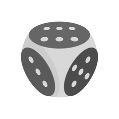 Fortune dice icon. Flat illustration of fortune dice vector icon for web design