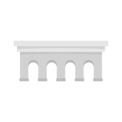 Beton bridge icon. Flat illustration of beton bridge vector icon for web design