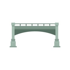 Small bridge icon. Flat illustration of small bridge vector icon for web design