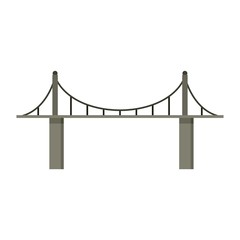 Park bridge icon. Flat illustration of park bridge vector icon for web design