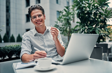 Working young man